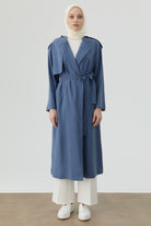 Apoletli Kap - İndigo TUGBA