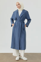 Apoletli Kap - İndigo TUGBA