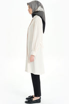 Arkası Pilise Detaylı Tunik - Bej TUGBA