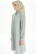 Arkası Pilise Detaylı Tunik - Olive TUGBA