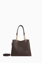 Askısı Zincir Detaylı Çanta - Acı Kahve TUGBA