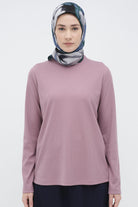 Balıkçı Yakalı Örme Bluz - Lavanta TUGBA