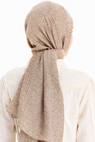 Balıksırtı Desen Viskon Şal - Taş TUGBA