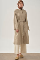 Balon Kollu Kemerli Giy-Çık - Vizon TUGBA