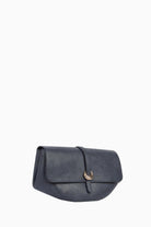 Bant Tokalı Flap Çanta - Lacivert TUGBA