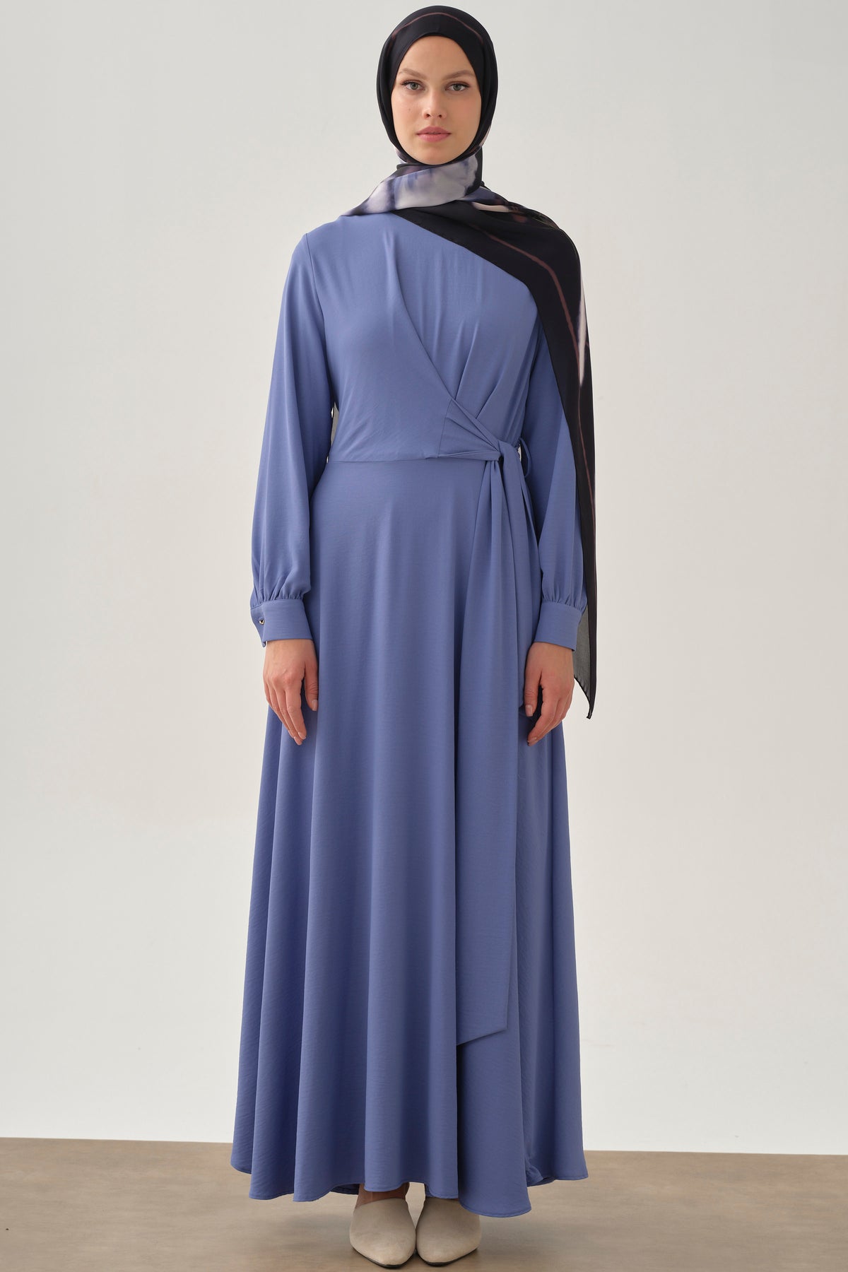 Vestido cruzado a la cintura - Aviador