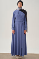 Bel Anvelop Bağlamalı Elbise - Havacı TUGBA