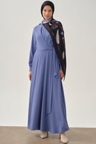 Bel Anvelop Bağlamalı Elbise - Havacı TUGBA