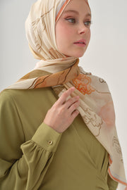 Bel Anvelop Bağlamalı Elbise - Olive TUGBA
