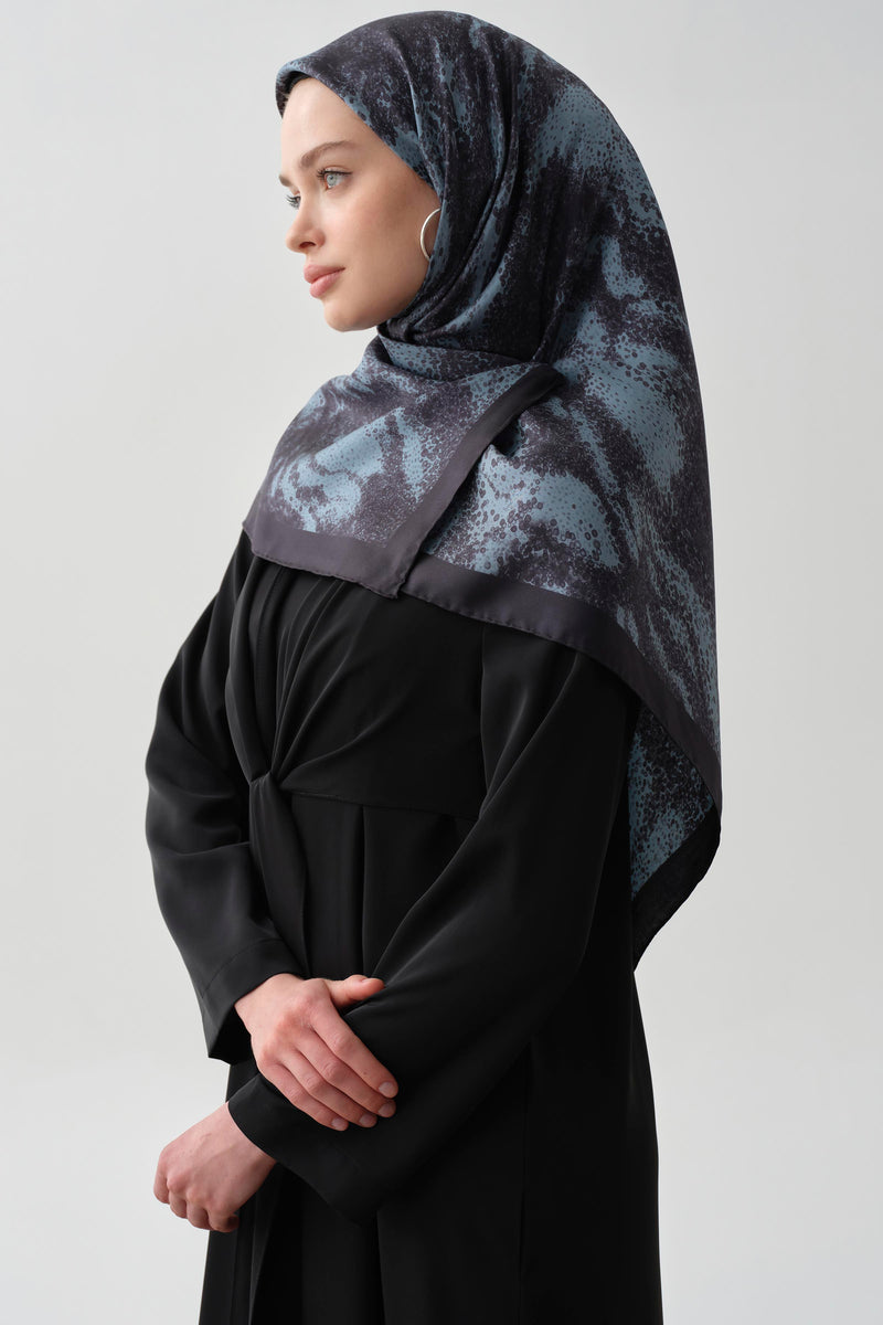 Bel Bağlama Detaylı Abaya - Siyah TUGBA