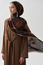 Bel Bağlama Detaylı Abaya - Taba TUGBA