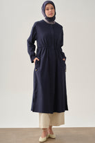 Bel Çift Kanal Bağcıklı Giy-Çık - Lacivert TUGBA