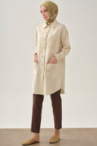 Bel Lastikli Havuç Pantolon - Kahve TUGBA