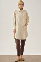 Bel Lastikli Havuç Pantolon - Kahve TUGBA