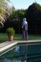 Bel Lastikli Plikaşe Detaylı Pantolon - İndigo TUGBA