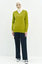 Beli Lastikli Cepli Pantolon - Lacivert TUGBA