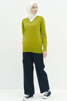 Beli Lastikli Cepli Pantolon - Lacivert TUGBA