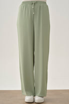 Beli Lastikli Cepli Pantolon - Mint TUGBA