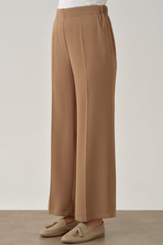 Beli Lastikli Culotte Pantolon - Camel TUGBA