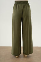 Beli Lastikli Pantolon - Haki TUGBA