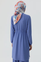 Beli Bağcık Detaylı Ribanalı Tunik - Havacı TUGBA