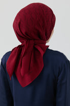 Bereket Desen Eşarp - Bordo TUGBA