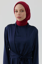 Geometrik Desen Stil Eşarp - Bordo TUGBA