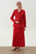 Beş Cepli Etek - Mercan TUGBA