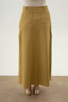 Beş Cepli Etek - Olive TUGBA