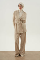 Bol Paça Pantolon - Bej TUGBA