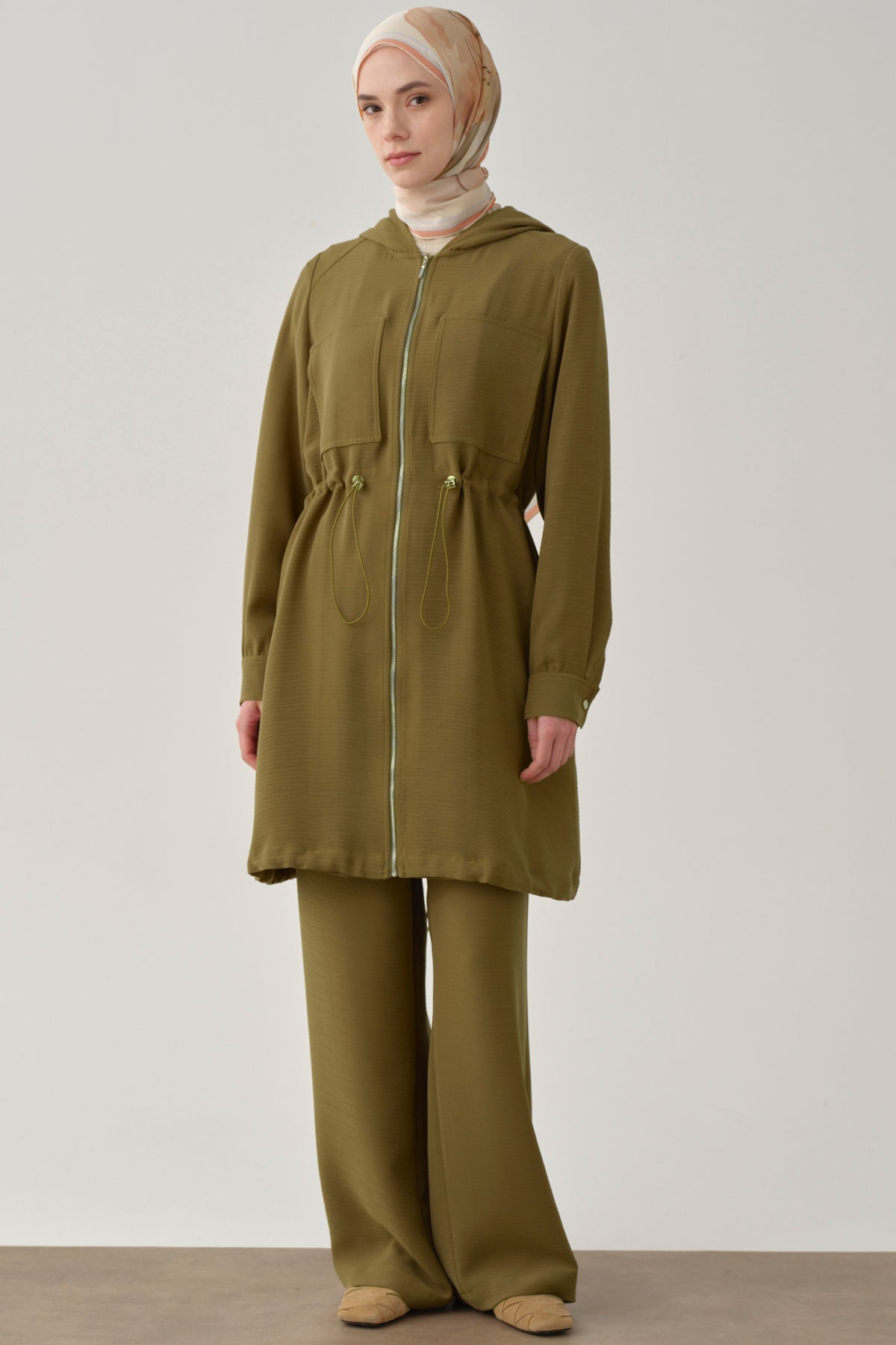 Bol Paça Pantolon - Olive TUGBA