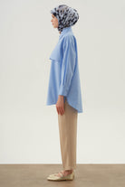 Bol Paça Pensli Pantolon - Bej TUGBA