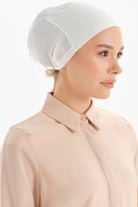 Düz Pamuk Bone - Ekru TUGBA