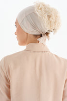 Dantelli Topuz Bone - Bej TUGBA