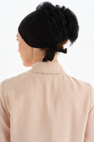 Dantelli Topuz Bone - Siyah TUGBA