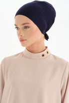 Düz Pamuk Bone - Lacivert TUGBA