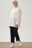 Boru Paça Pantolon - Lacivert TUGBA