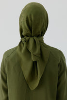 Nevgül Jakar Naturel Eşarp - Haki TUGBA