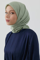 Buket Jakar Naturel Eşarp - Mint TUGBA