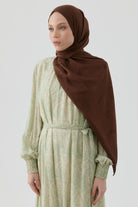 Buket Jakar Naturel Şal - Acı Kahve TUGBA