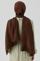 Buket Jakar Naturel Şal - Acı Kahve TUGBA