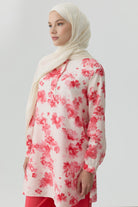 Buket Jakar Naturel Şal - Ekru TUGBA