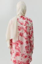 Buket Jakar Naturel Şal - Ekru TUGBA