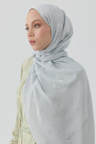 Buket Jakar Naturel Şal - Gümüş TUGBA