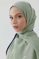 Buket Jakar Naturel Şal - Mint TUGBA
