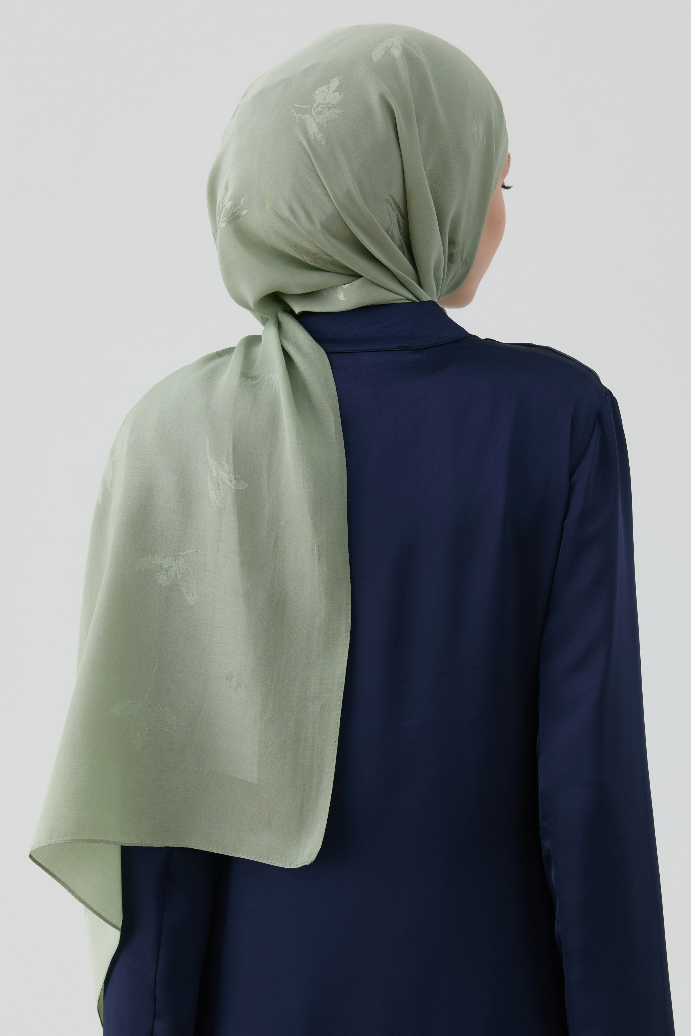 Buket Jakar Naturel Şal - Mint TUGBA