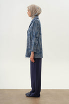 Cepli Bol Paça Pantolon - Lacivert TUGBA