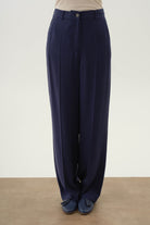 Cepli Bol Paça Pantolon - Lacivert TUGBA