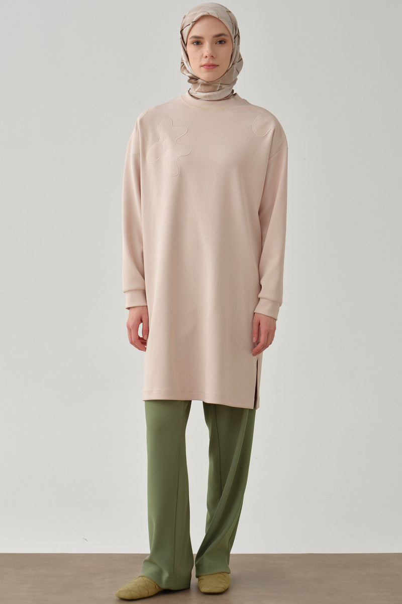 Cepli Boru Paça Örme Pantolon - Mint TUGBA