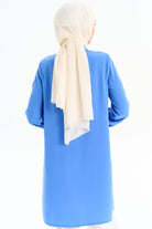 Cepli Kesik Detaylı Tunik - Mavi TUGBA